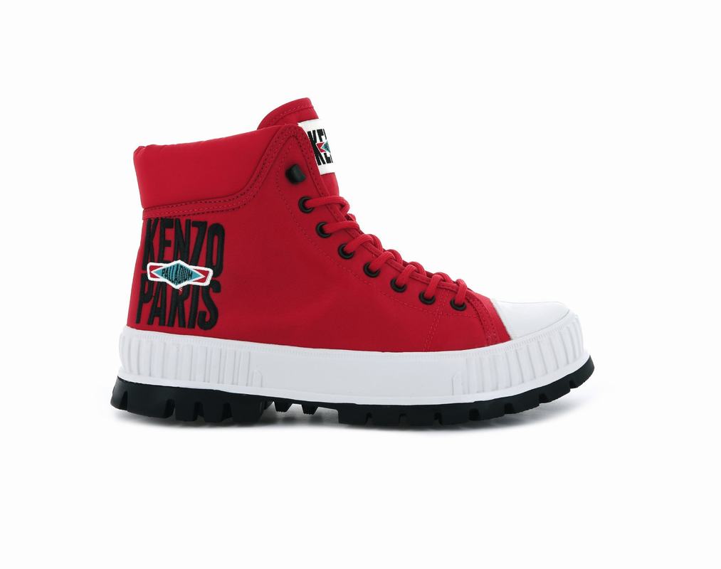 Zapatos Palladium Pallashock Hi By Kenzo Altas Hombre - Rojas ||SFWL-94765||